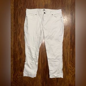Lee White Capri Jeans